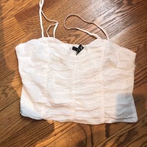 NEVER WORN WHITE CROP TOP
